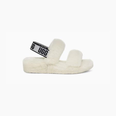 UGG Oh Yeah White Slippers for Women (UQVT50641)